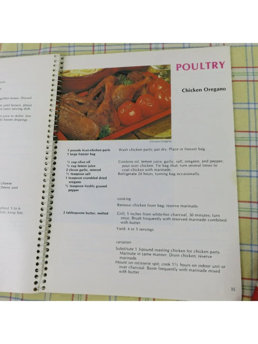 Nice & Easy Cooking Cook Book 1983 Spiral Bound Cookbook Edited by Jane Solmson